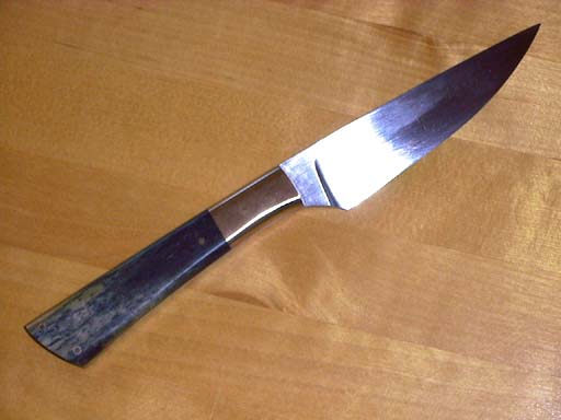 Knife with stabilized bone handle by Thomas Hauschild